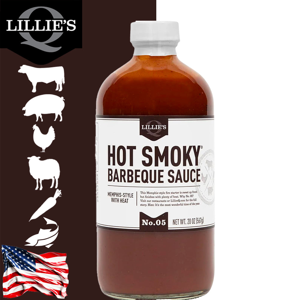 Lillie's Q Hot Smoky barbecue sauce 567gr - Centro Internazionale del Barbecue