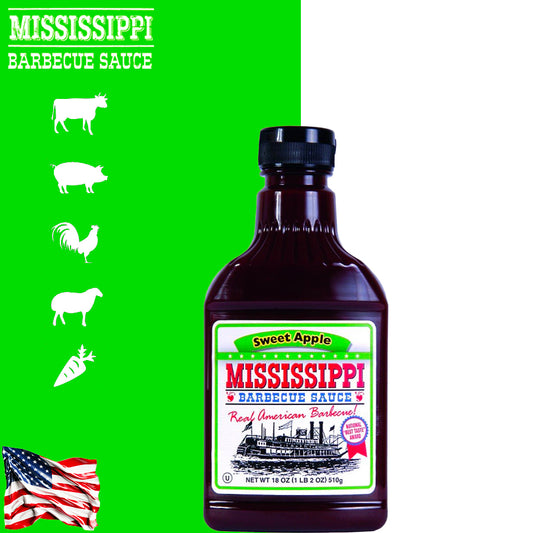 Mississippi Barbecue Sauce Sweet Apple 510g - Centro Internazionale del Barbecue