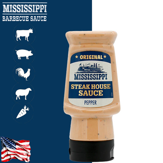 Mississippi Steak House Pepper Sauce 300ml - Centro Internazionale del Barbecue