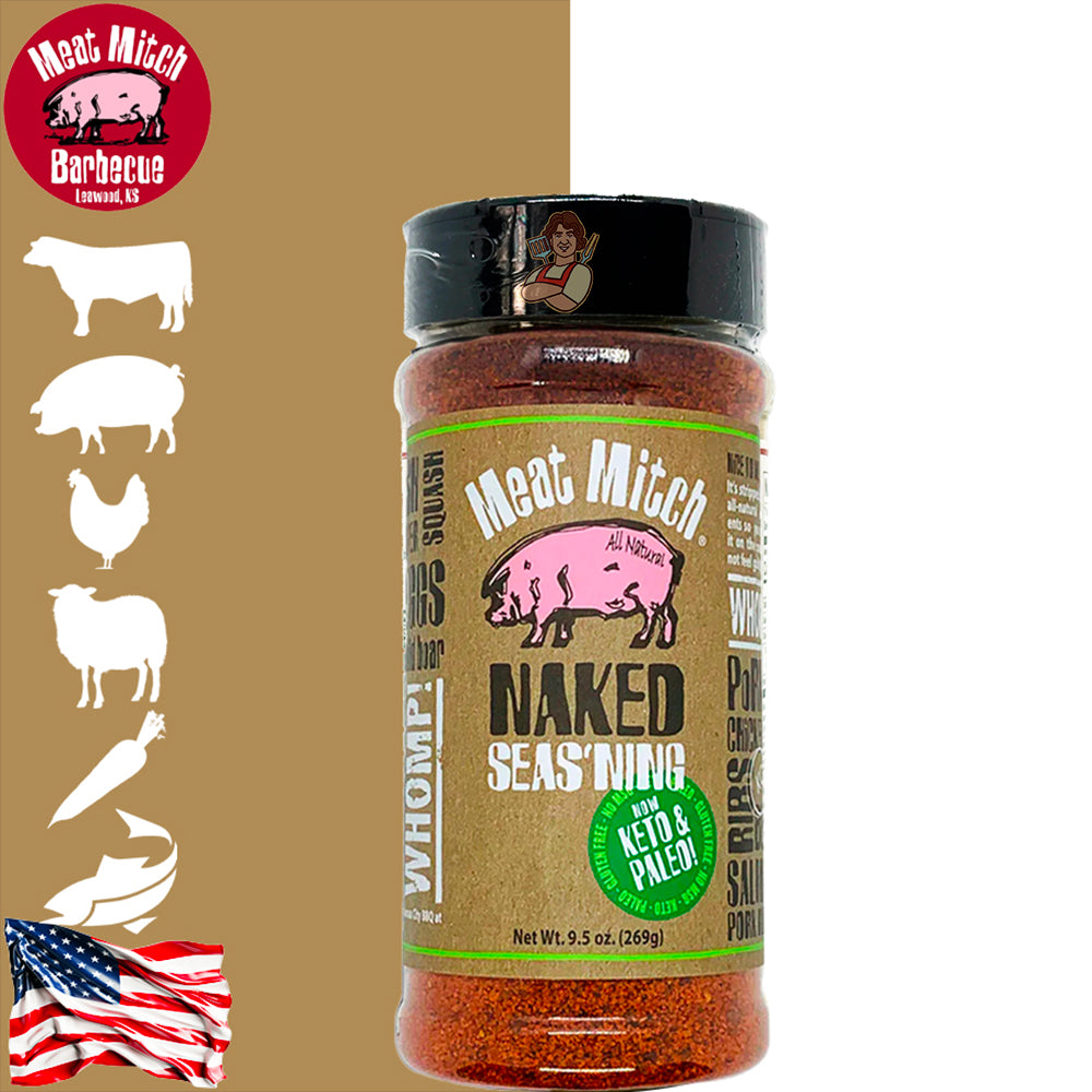 Meat Mitch Naked Seasoning – All Natural - Centro Internazionale del Barbecue