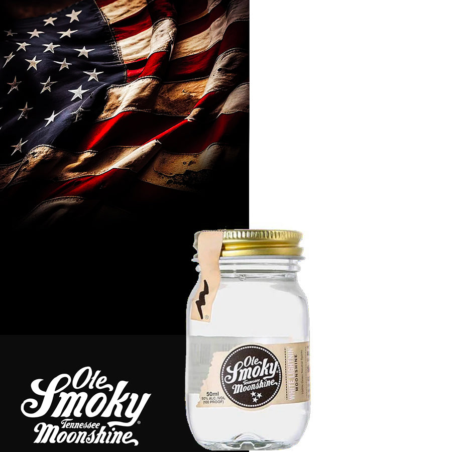 Ole Smoky Moonshine Tennessee White Lightnin 50ml - Centro Internazionale del Barbecue