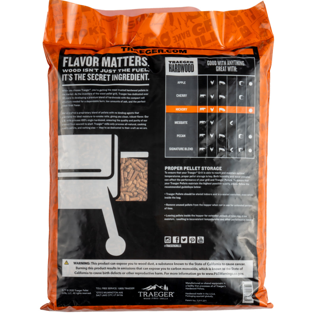 Traeger Pellet FSC Legno Hickory per Barbecue - Centro Internazionale del Barbecue