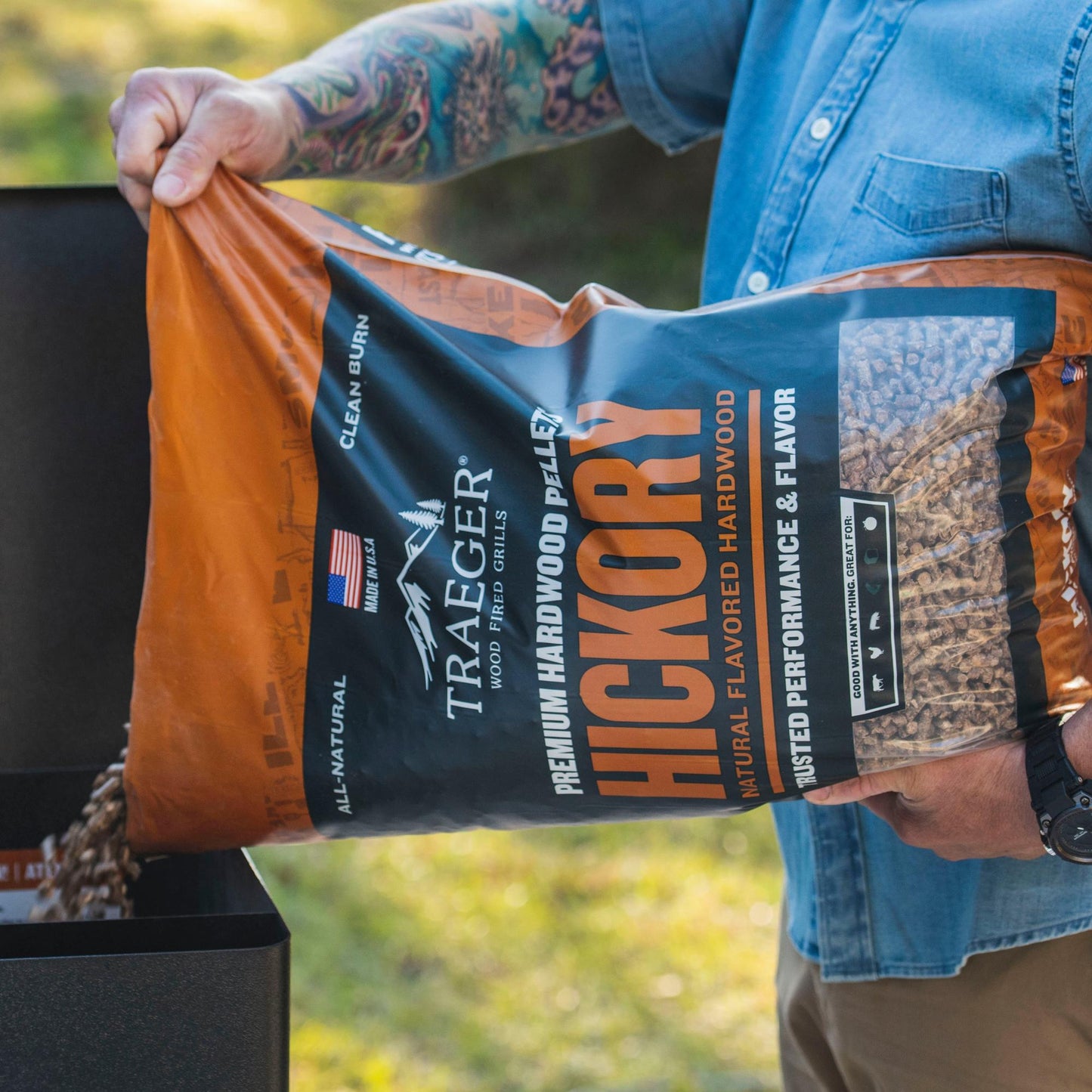 Traeger Pellet FSC Legno Hickory per Barbecue - Centro Internazionale del Barbecue