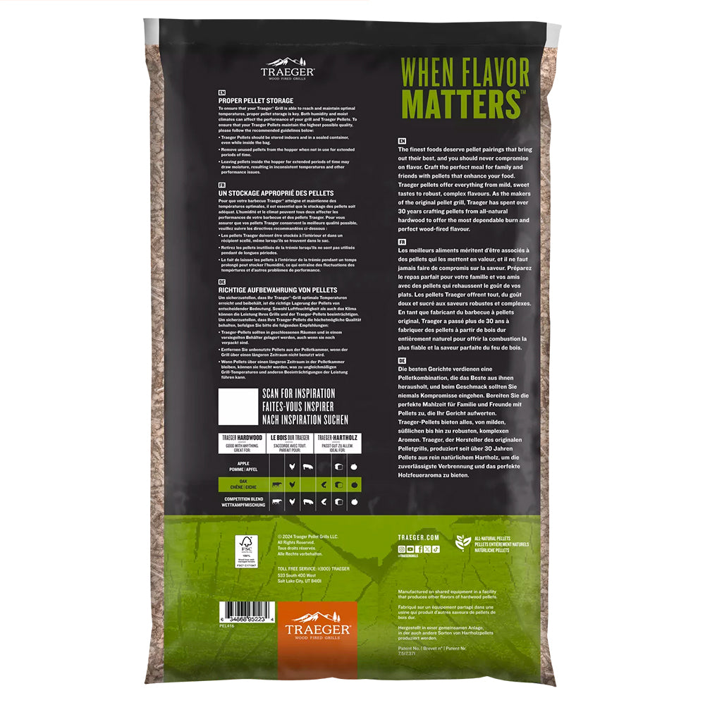 🔍  Traeger Pellet FSC Oak – Quercia per Barbecue - Centro Internazionale del Barbecue