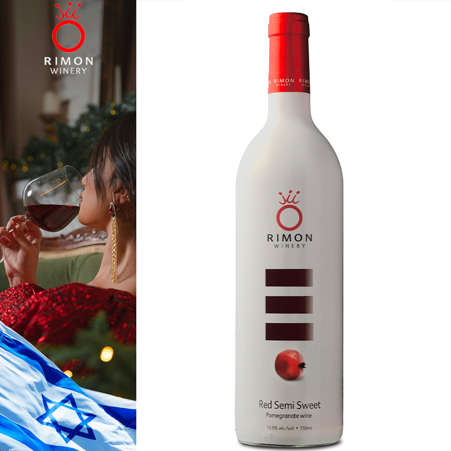 Red Semi Sweet Pomegranate Wine 750 ml - Centro Internazionale del Barbecue