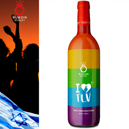 Sweet Pomegranate Wine Love Israel 750 ml - Centro Internazionale del Barbecue