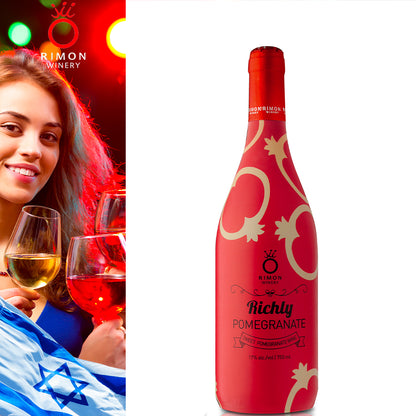 Richly Sweet Pomegranate Wine 750 ml - Centro Internazionale del Barbecue