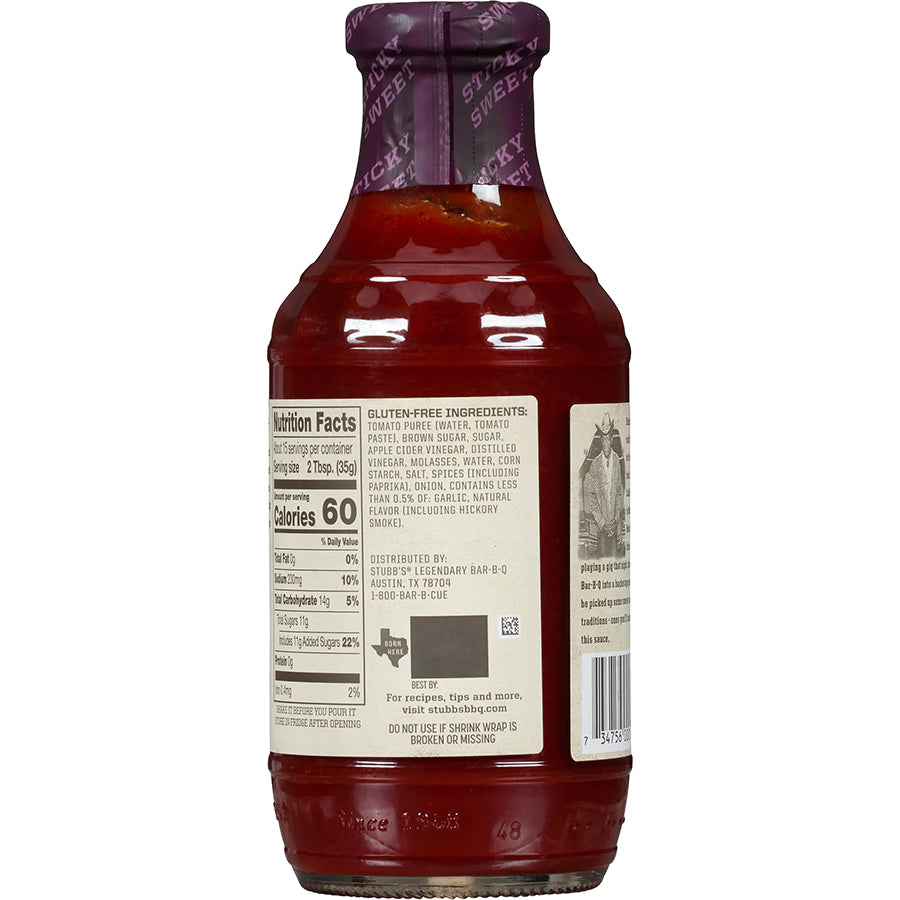 Stubb’s Bar-B-Q Salsa Barbecue Stick Sweet - Centro Internazionale del Barbecue