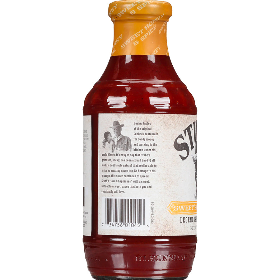 Stubb’s Bar-B-Q Salsa Barbecue Sweet Honey & Spice - Centro Internazionale del Barbecue