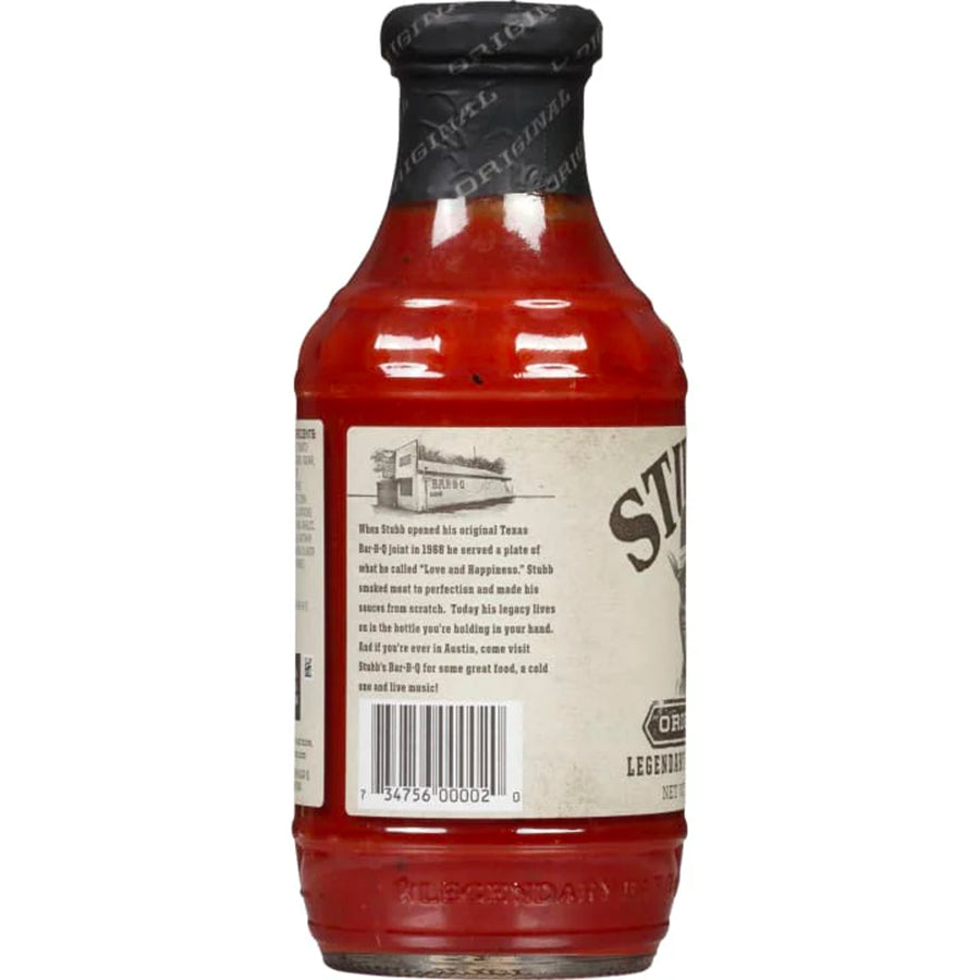 Stubb’s Bar-B-Q Salsa Barbecue Original - Centro Internazionale del Barbecue