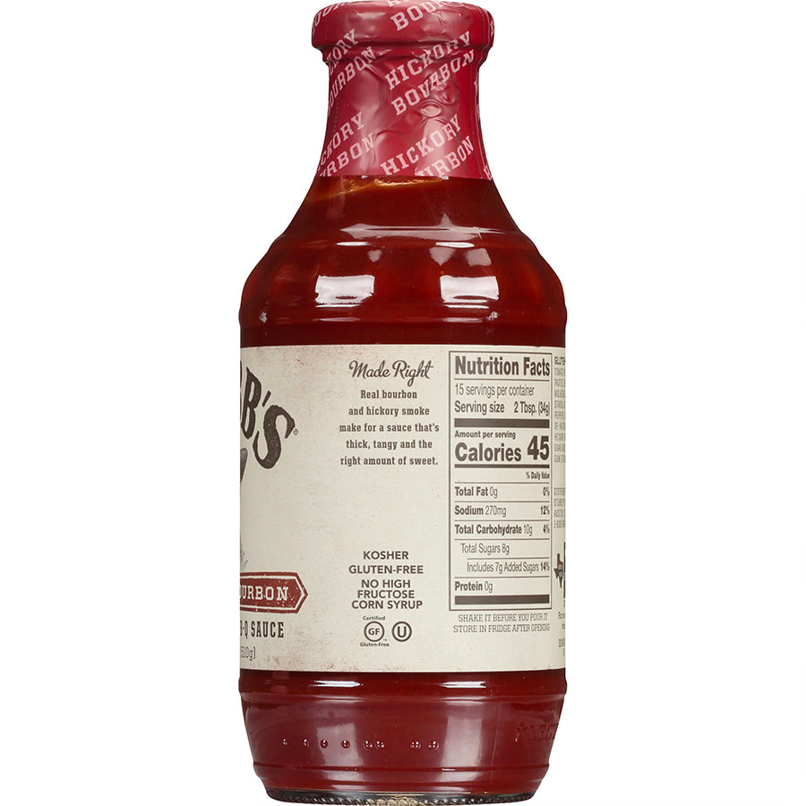 Stubb’s Bar-B-Q Salsa Barbecue Hickory Bourbon - Centro Internazionale del Barbecue