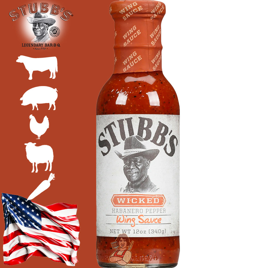 Stubb’s Salsa - Marinada Wing Sauce Wicked - Centro Internazionale del Barbecue