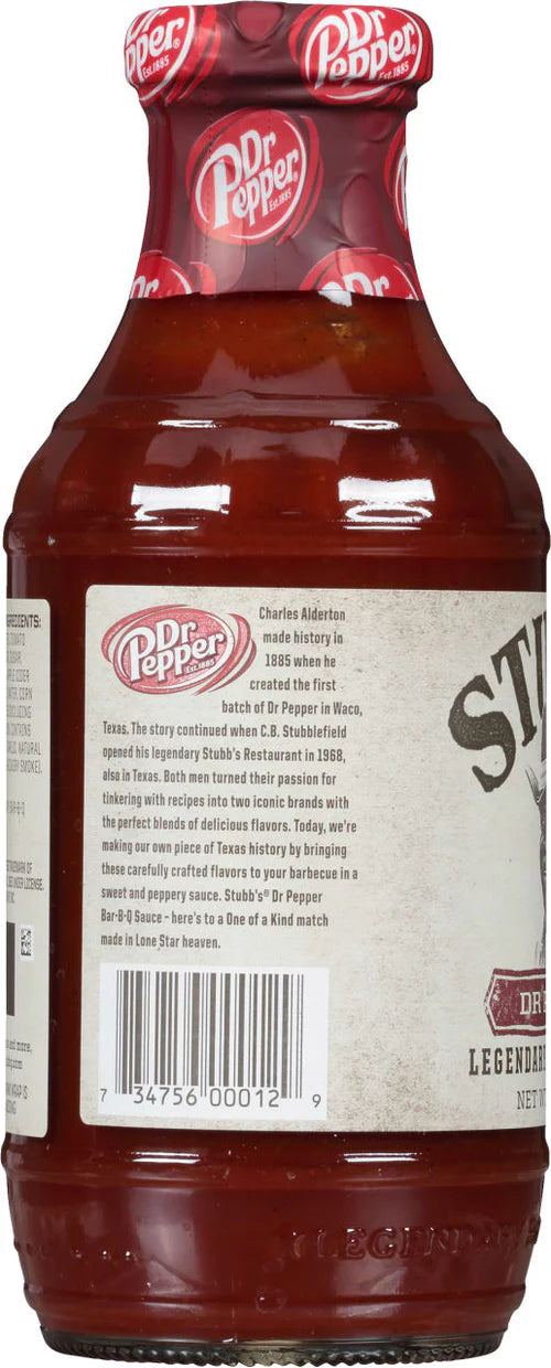 Stubb’s Bar-B-Q Salsa Barbecue Dr. Pepper - Centro Internazionale del Barbecue