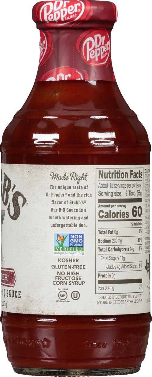 Stubb’s Bar-B-Q Salsa Barbecue Dr. Pepper - Centro Internazionale del Barbecue