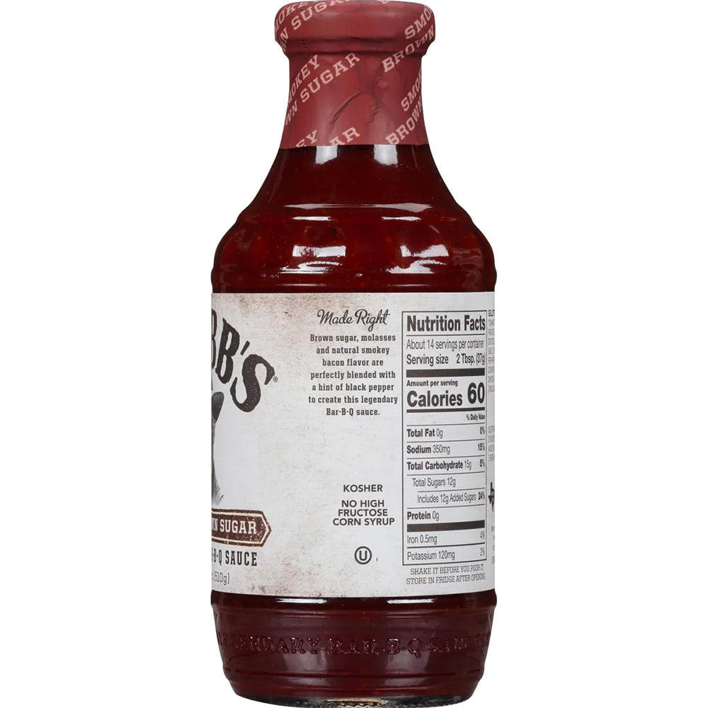 Stubb’s Bar-B-Q Salsa Barbecue Smokey Brown Sugar - Centro Internazionale del Barbecue