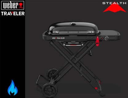 Weber Barbecue a Gas Traveler Stealth Edition